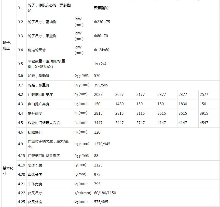 双提升堆高车