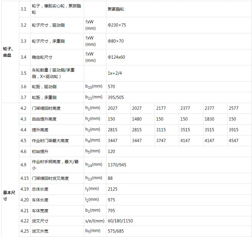 双提升堆高车